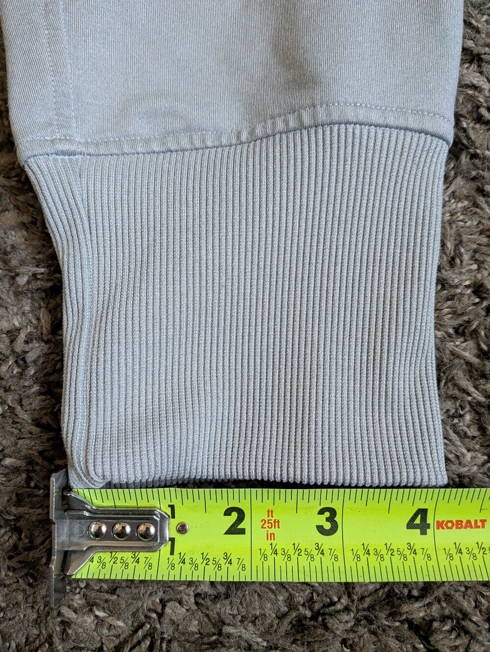 Lululemon Grey Heathered Stargaze Metro Miles Cotton 26" Jogger Women's Sz 4 - Picture 4 of 10